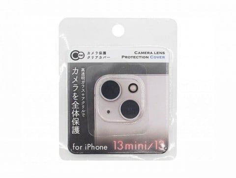 iPhone13mini/13用 カメラ保護クリアカバー