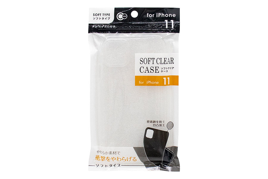 iPhone11用ケース ソフトクリア