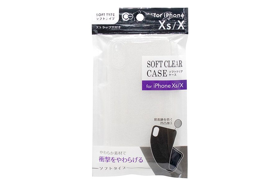 iPhoneX/XS用ケース ソフトクリア