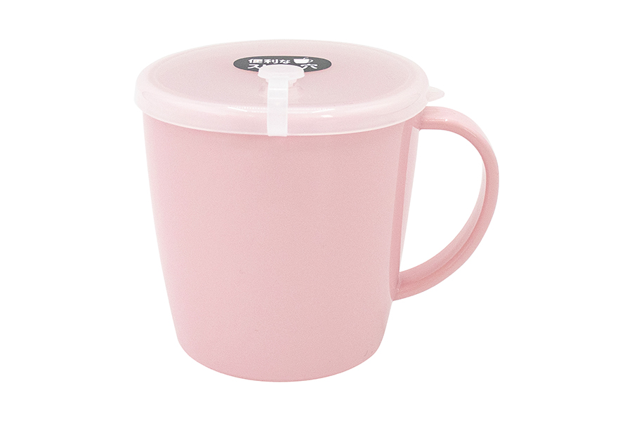 G&B フタ付きマグカップ ペールピンク