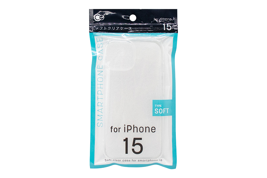 iPhone15用ケース ソフトクリア