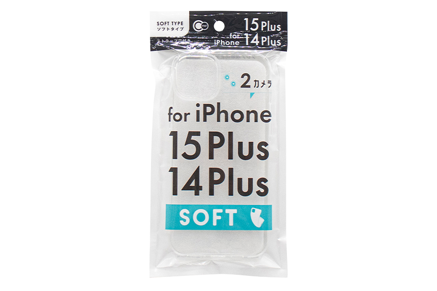 iPhone15Plus/14Plus用ケース ソフトクリア