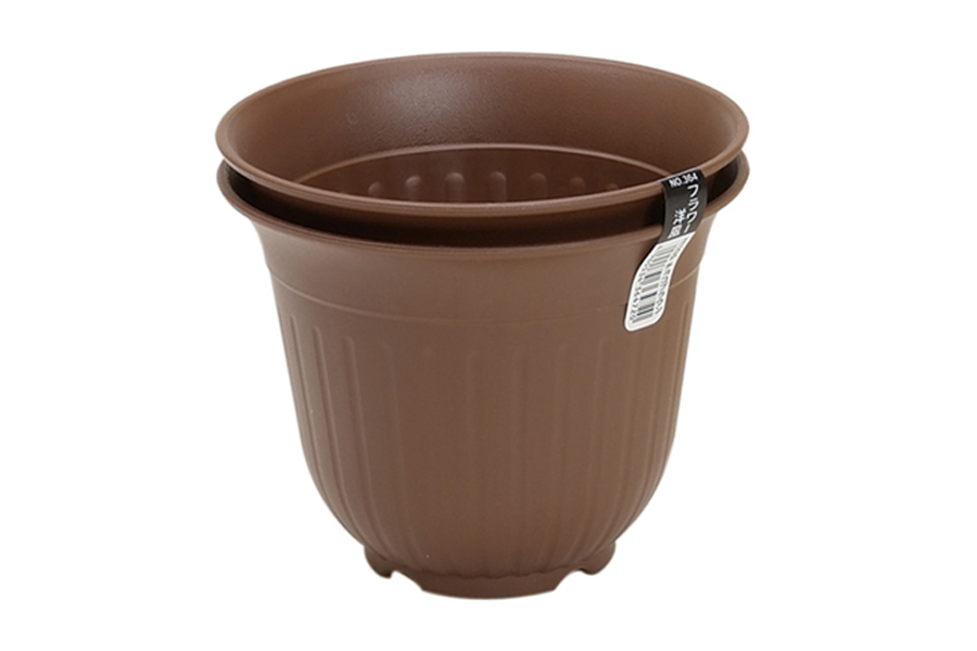 フラワー洋風ミニ2P チョコブラウン