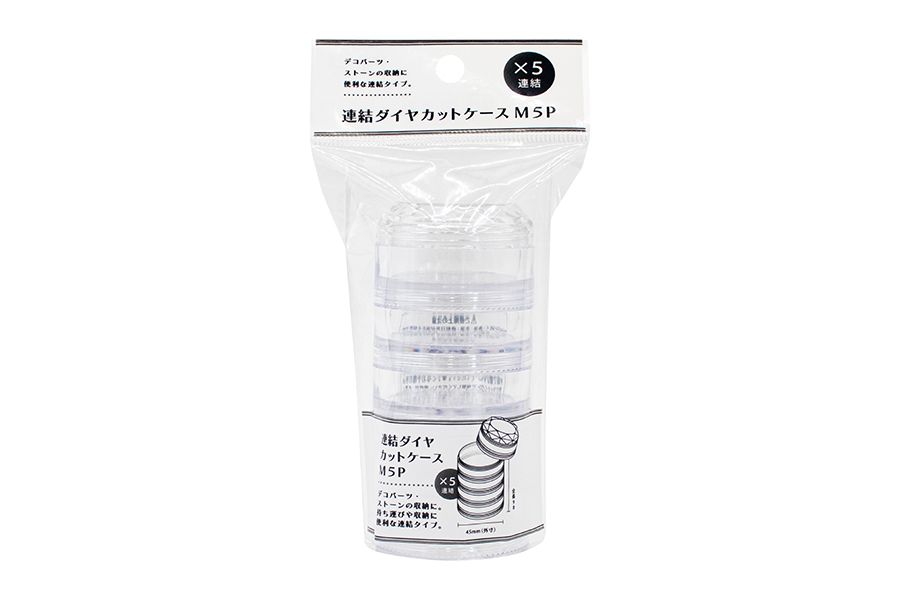 連結ダイヤカットケース M5P クリア